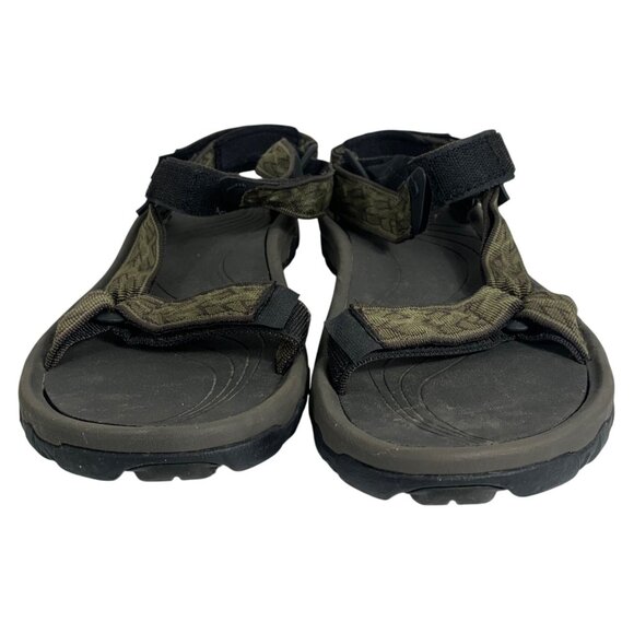 TEVA S/N 4156 Sports Hiking Sandals Adjustable Straps - Green/Black Mens Size 10 - Picture 4 of 7